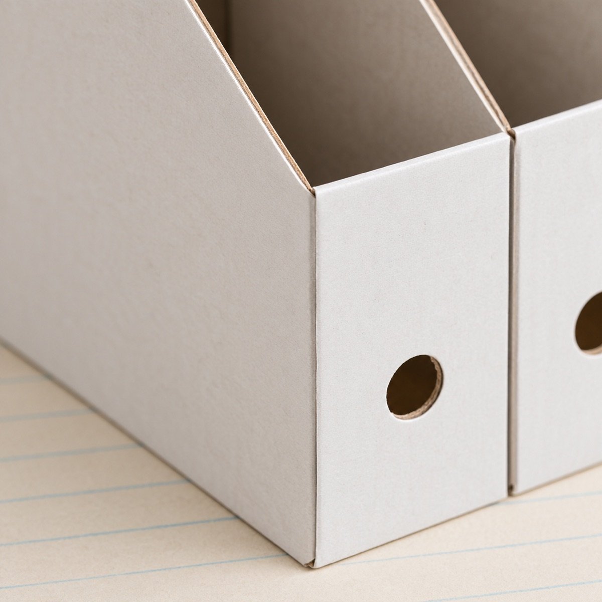 Magazine File, Corrugated Board, Pack of 4 — detail