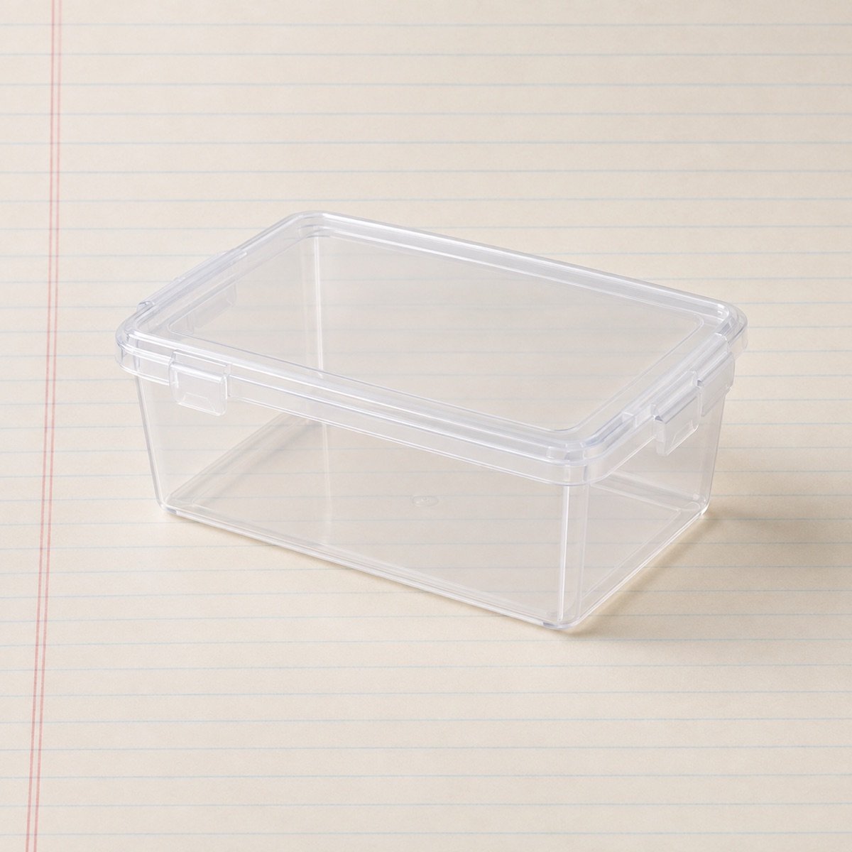 Storage Box with Lid, Clear PP, A4