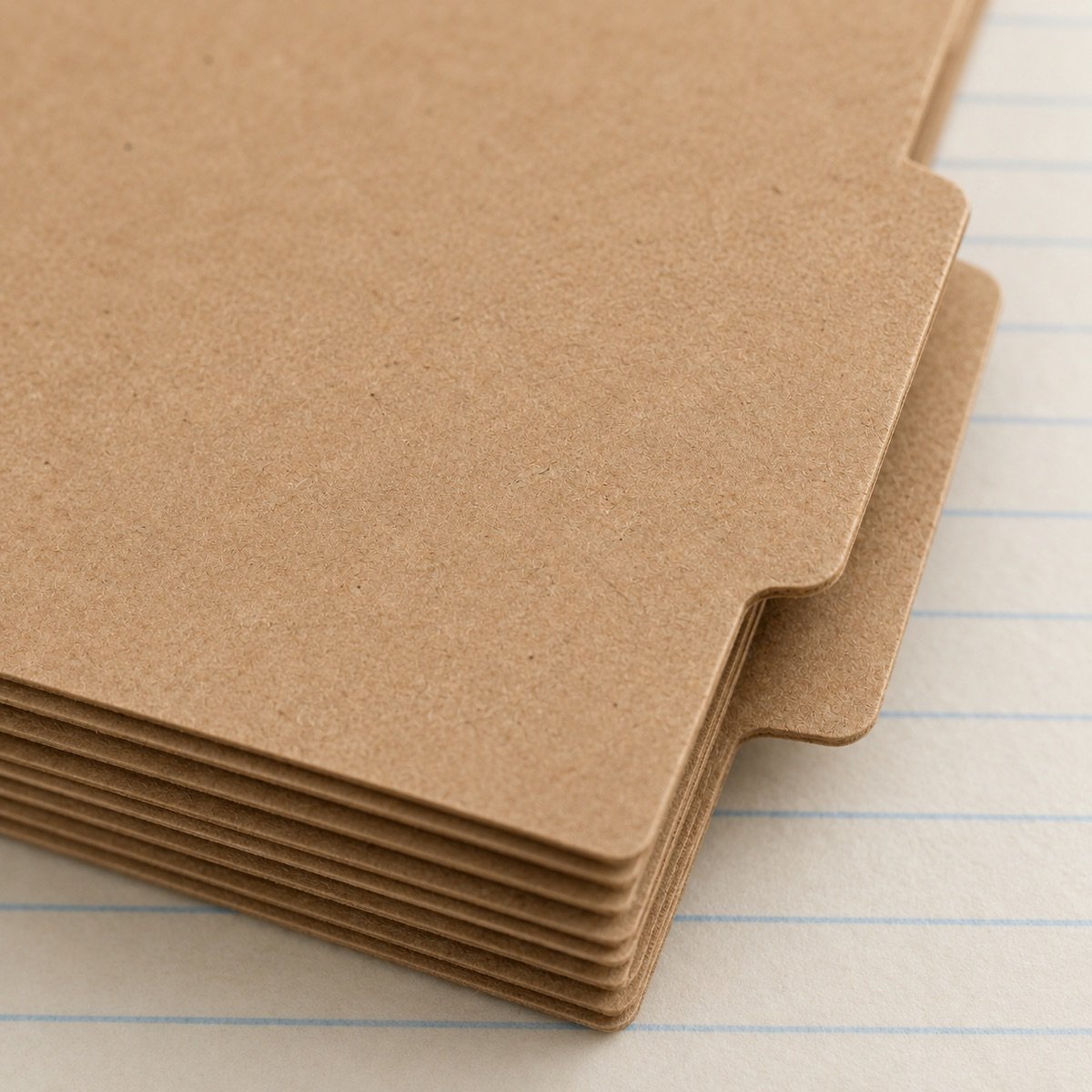 Kraft Card Folder A4, Pack of 10 — detail
