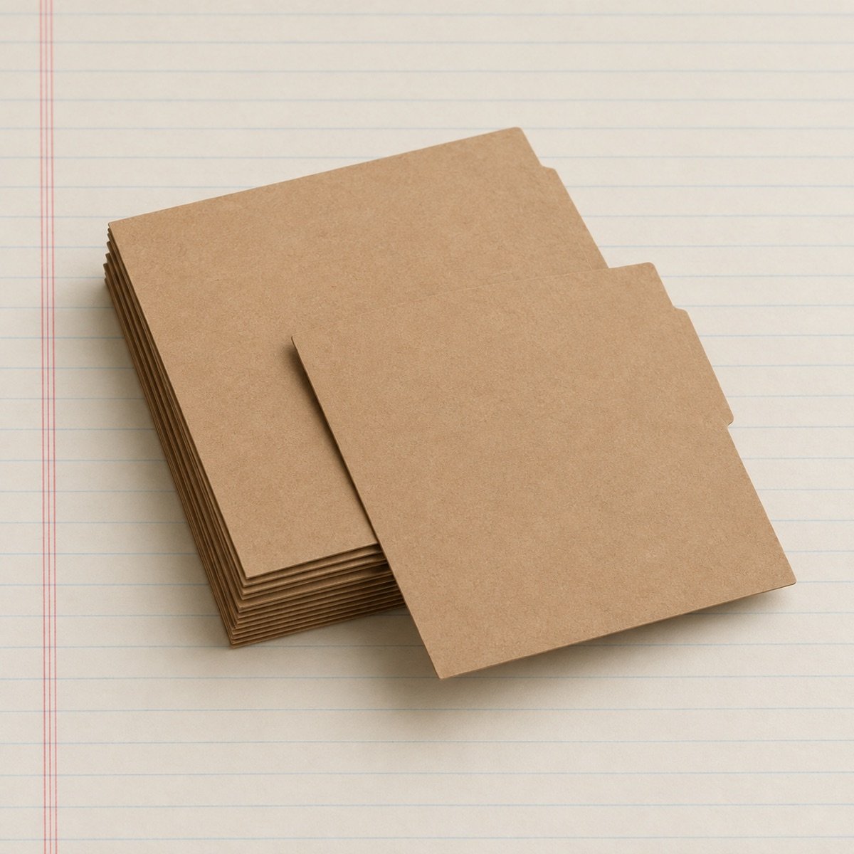 Kraft Card Folder A4, Pack of 10