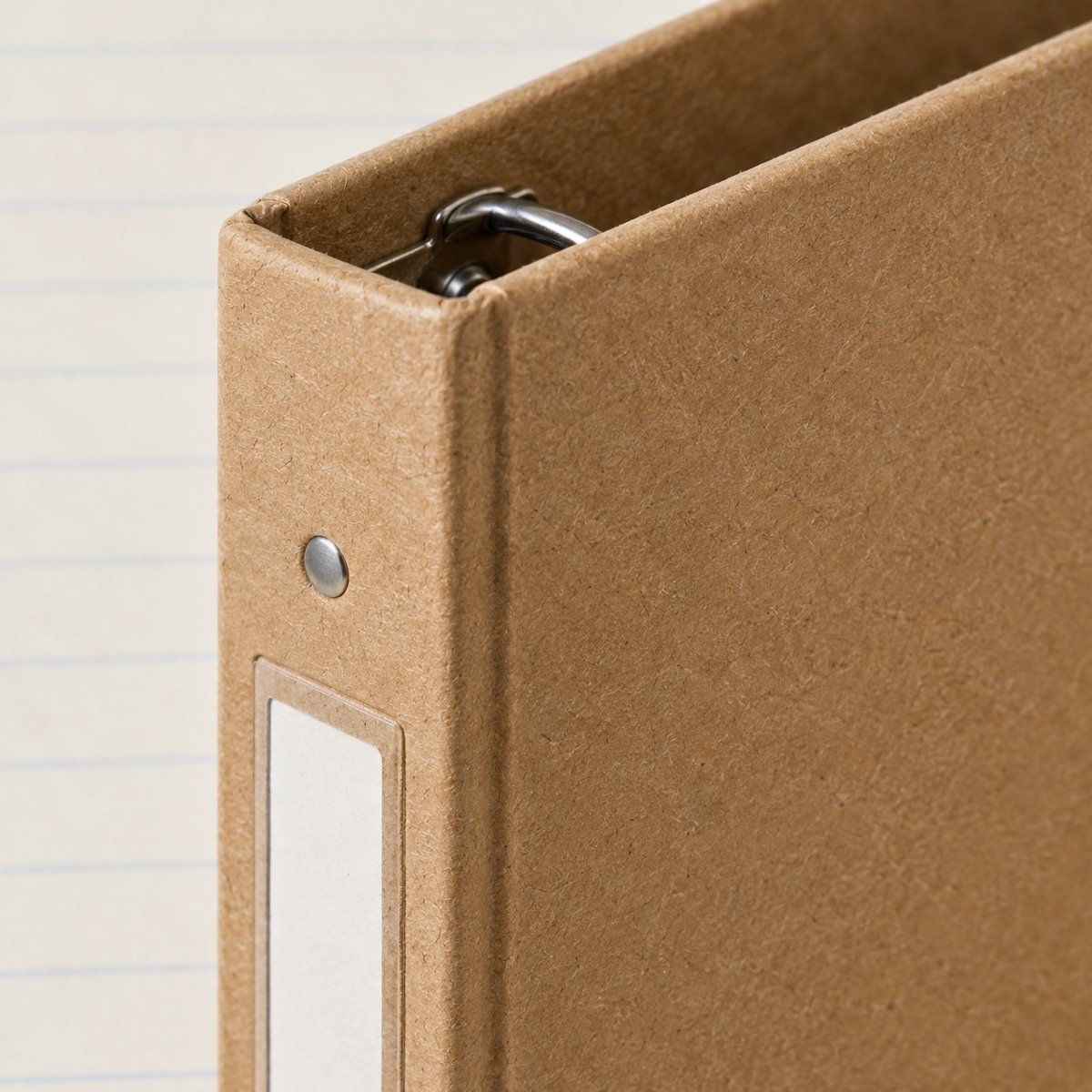 Ring Binder A4, Kraft Card, 2 Ring — detail