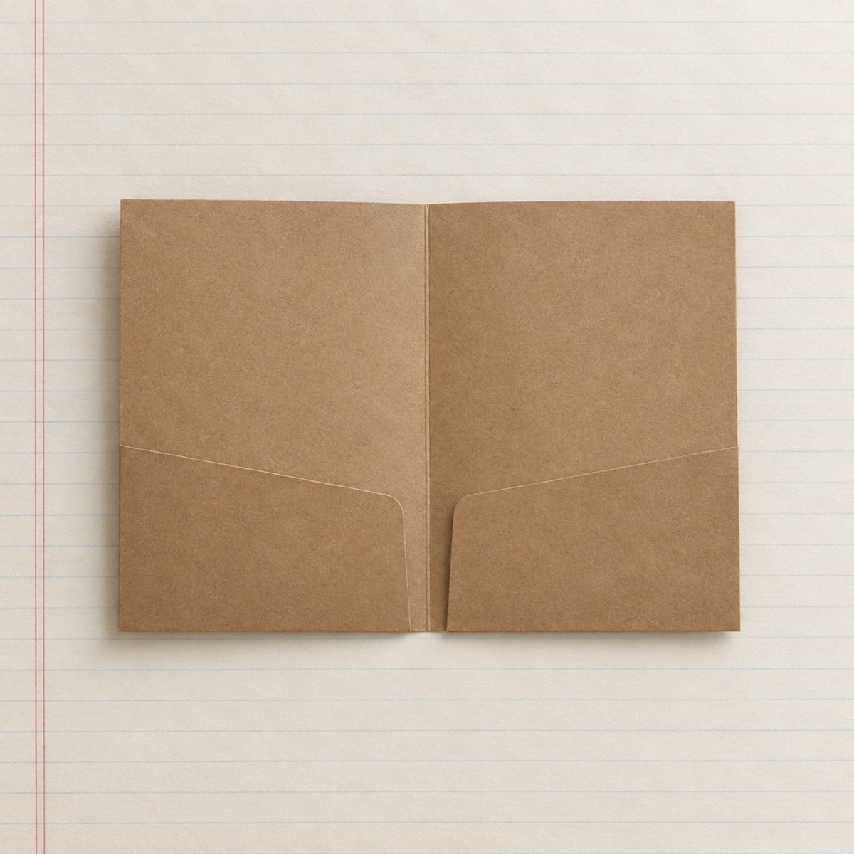 Presentation Folder A4, Kraft, Pack of 5