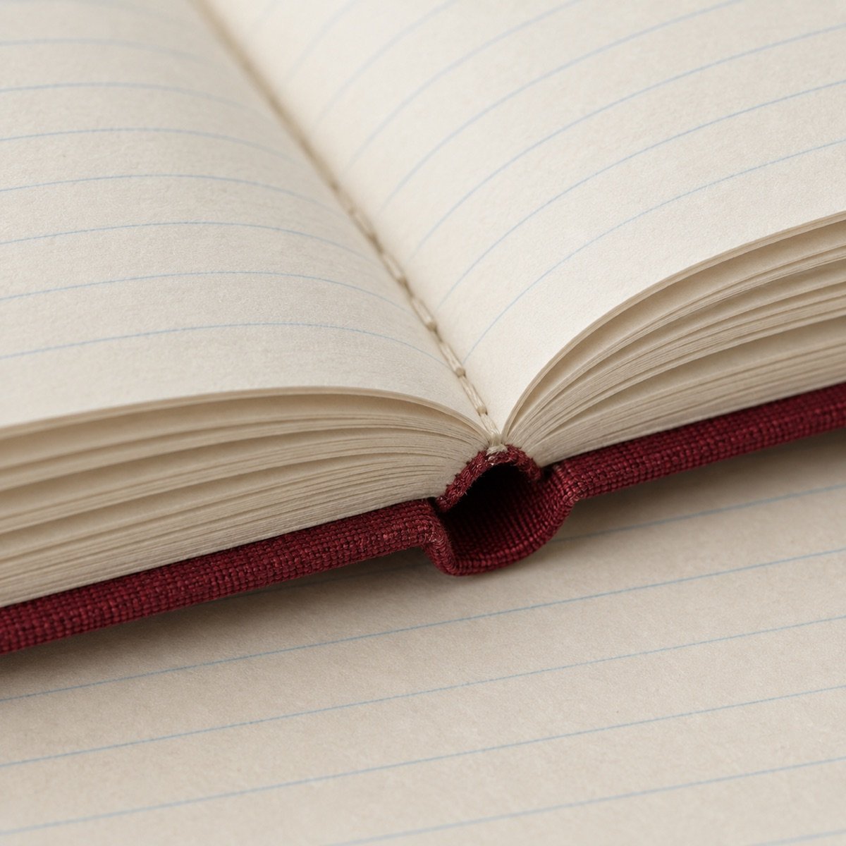 Columnar Ledger A5, Oxblood — detail