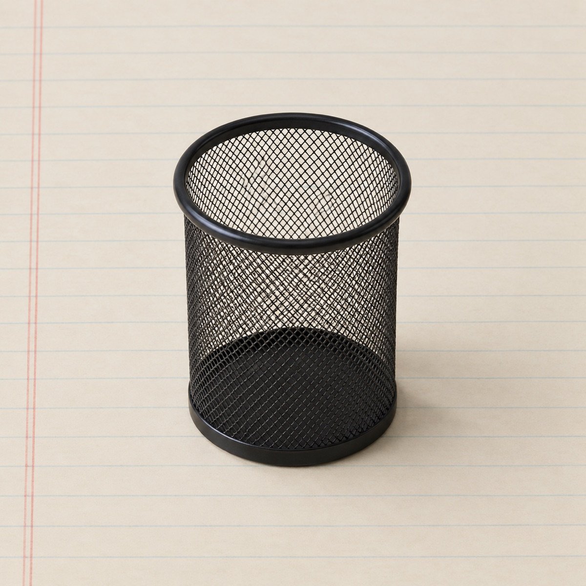 Steel Mesh Pen Pot, Black