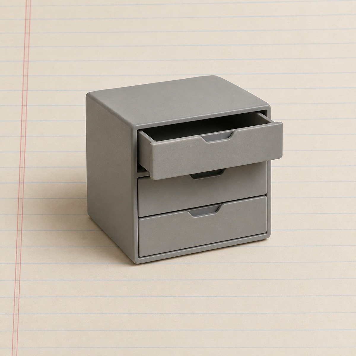 Desktop Drawer Unit, ABS, Three Drawer