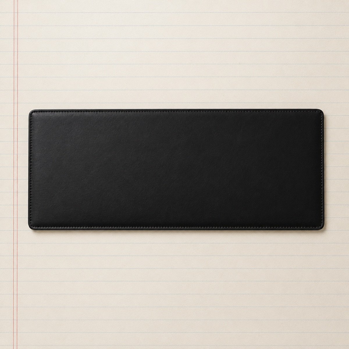PU Leather Desk Pad, 80 × 40 cm, Black
